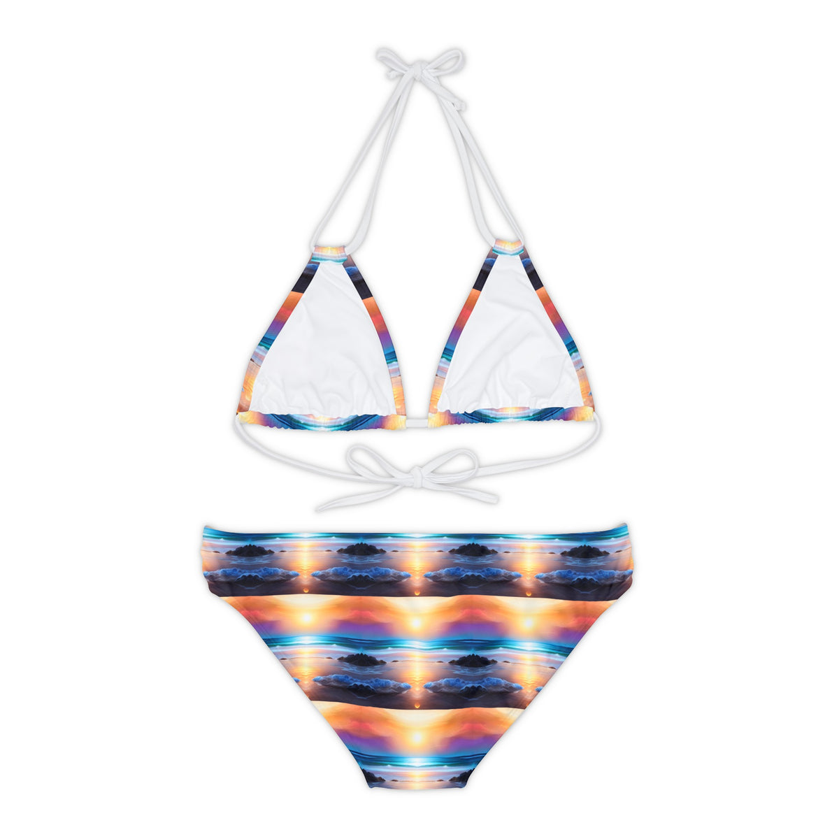 The Beach At Sunset Bikini Set