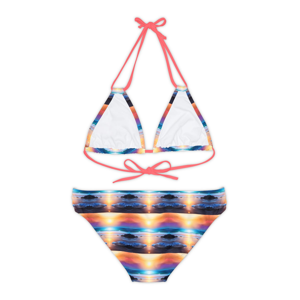 The Beach At Sunset Bikini Set