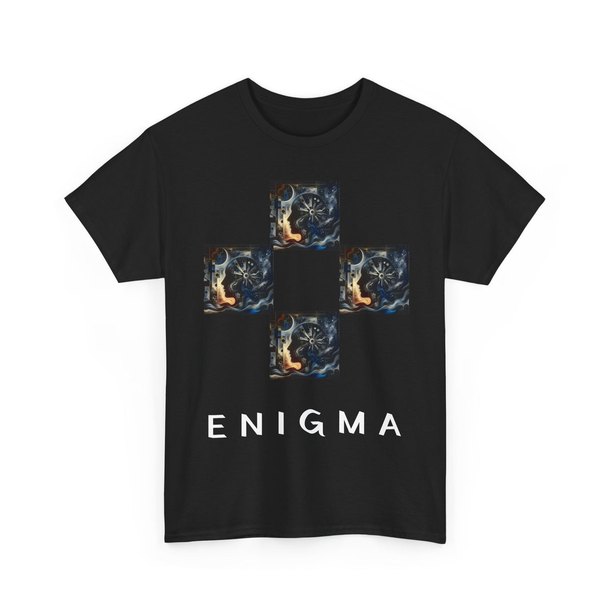 Camiseta Unissex de Algodão Pesado Enigma - 5 Cores