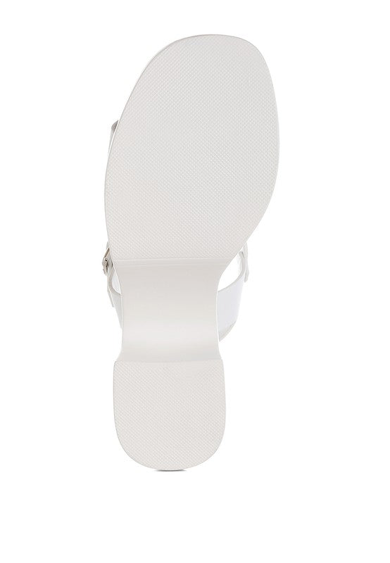 Avalon Chunky Pin Buckle Platform Heels- 3 Colors