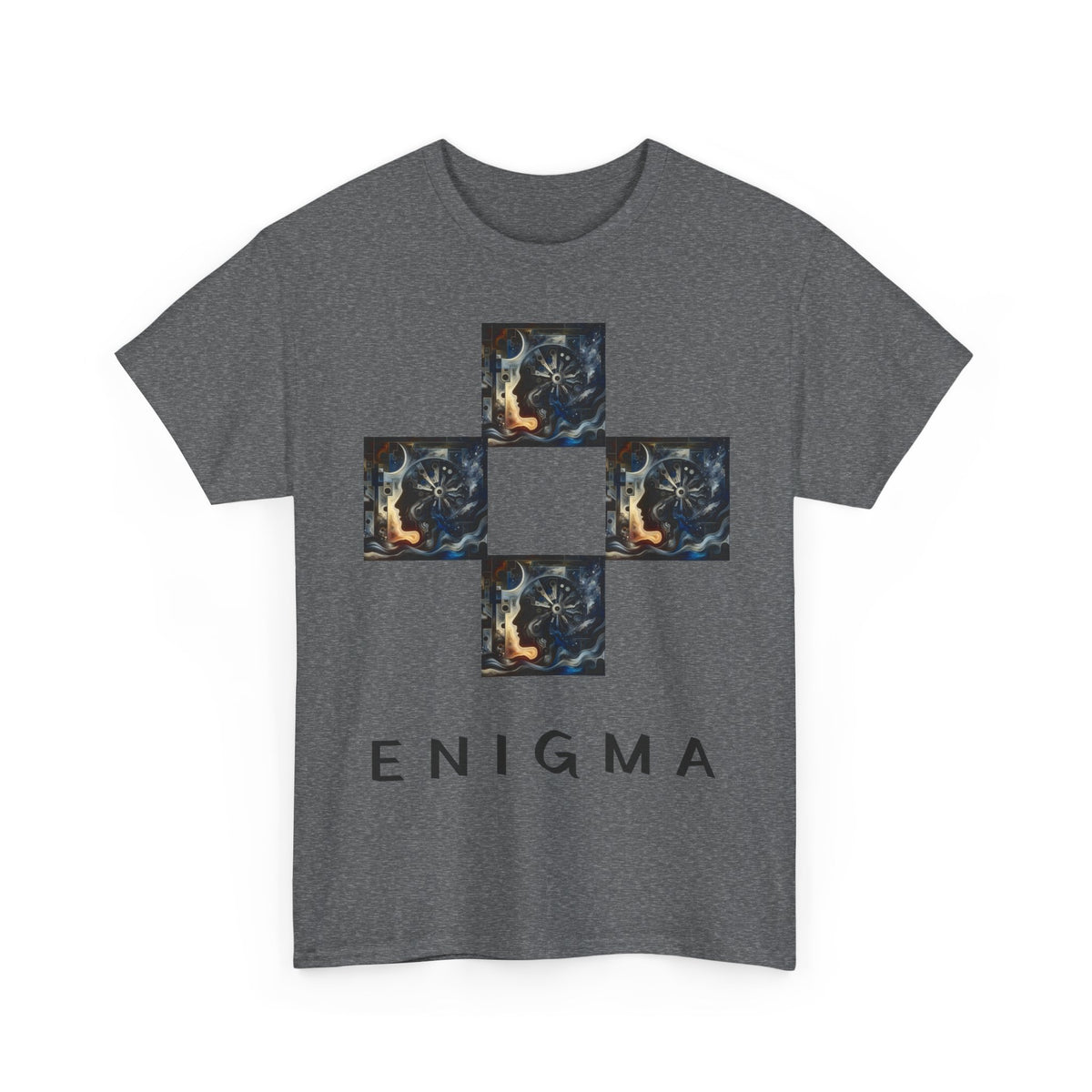 Camiseta Unissex de Algodão Pesado Enigma - 5 Cores