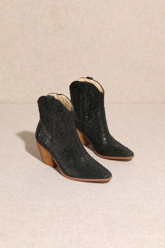 "Angel" Rhinestone Dress Boots
