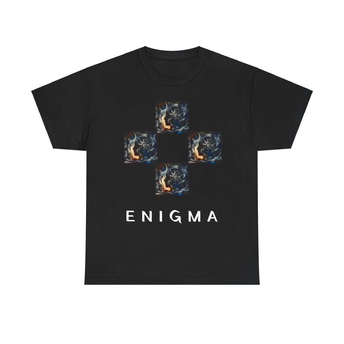 Camiseta Unissex de Algodão Pesado Enigma - 5 Cores