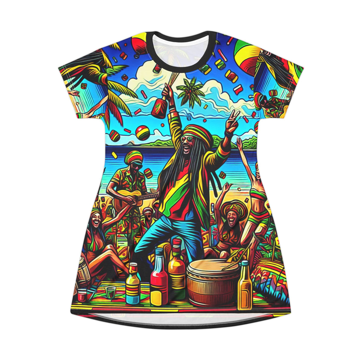 Vestido Camiseta B Marley Let's Get Together & Feel Alright