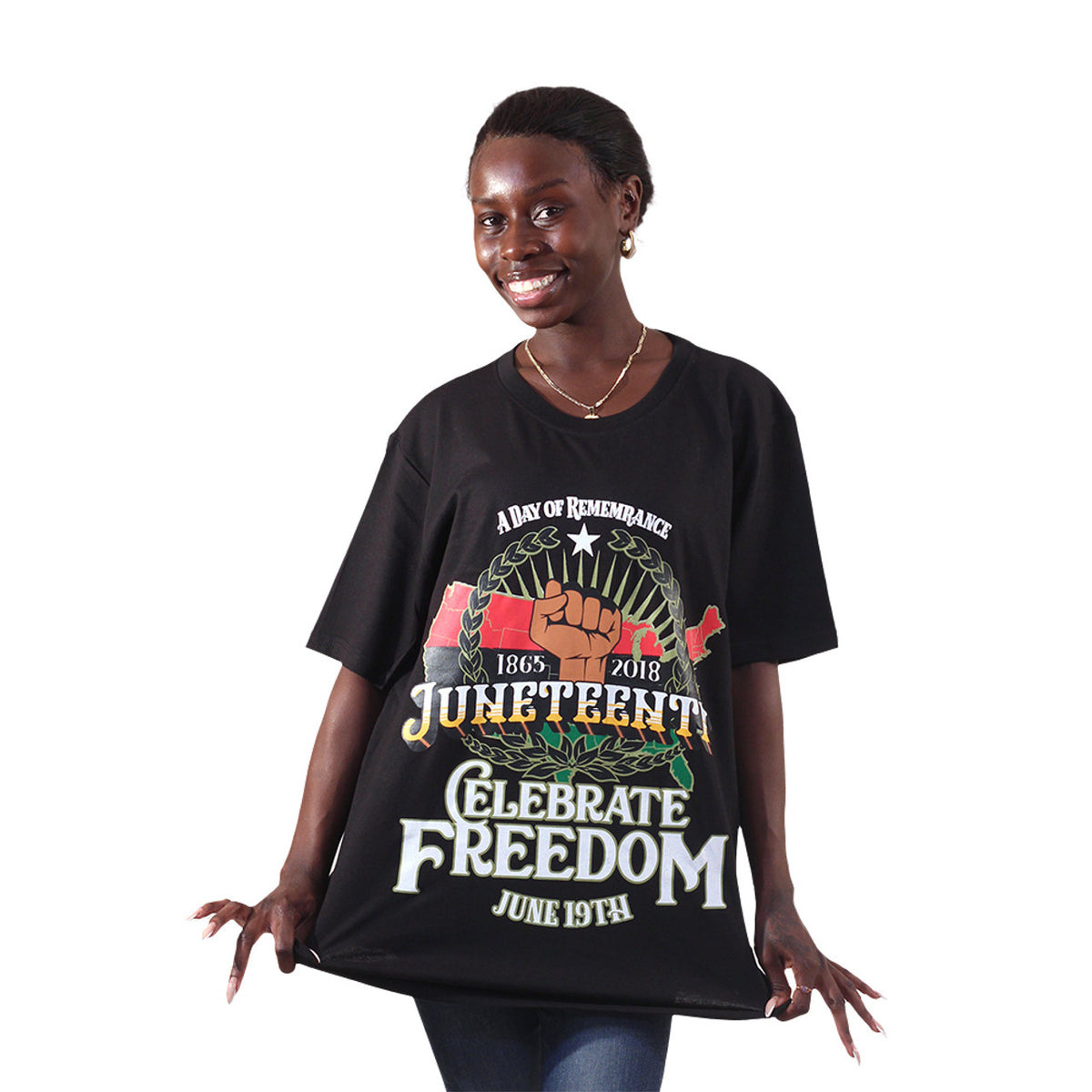 Camiseta Juneteenth Celebre a Liberdade