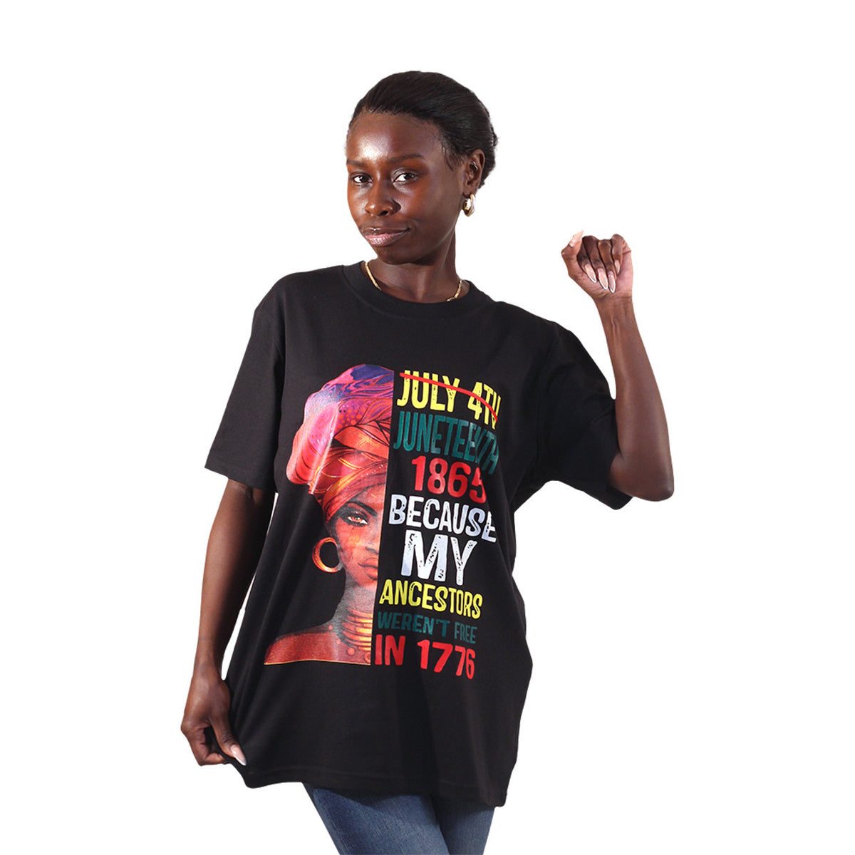 Camiseta "Juneteenth 1865 Meus Ancestrais"