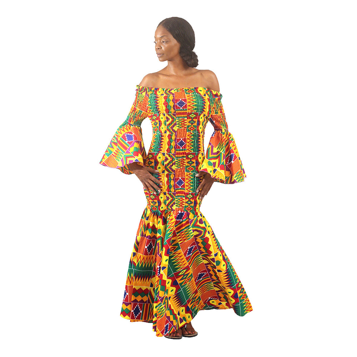 Vestido African Kente "Feito em Gana"