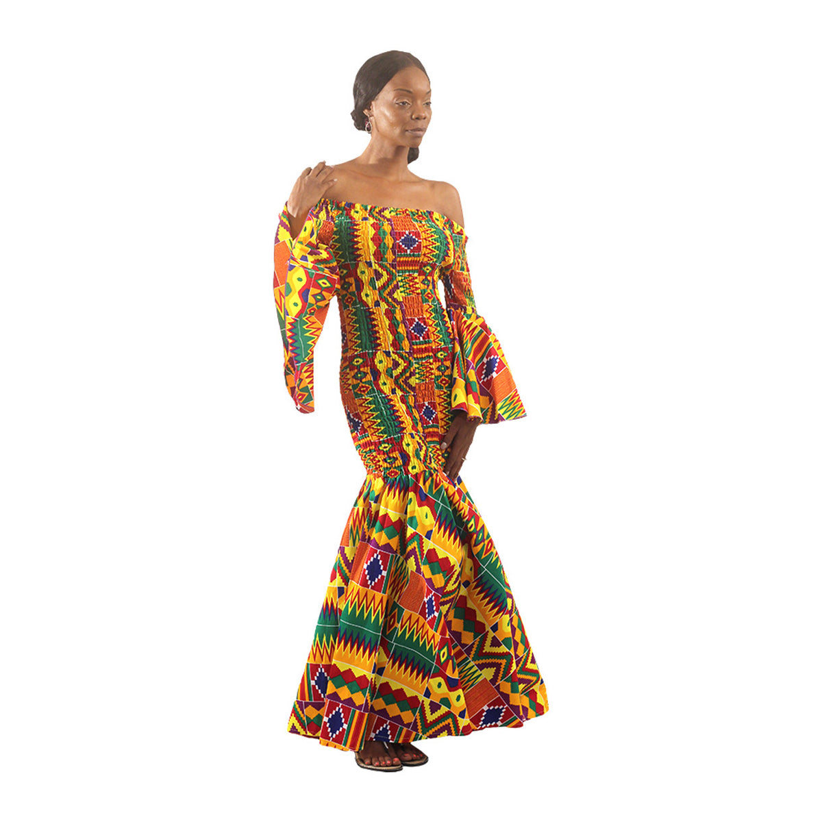 Vestido African Kente "Feito em Gana"