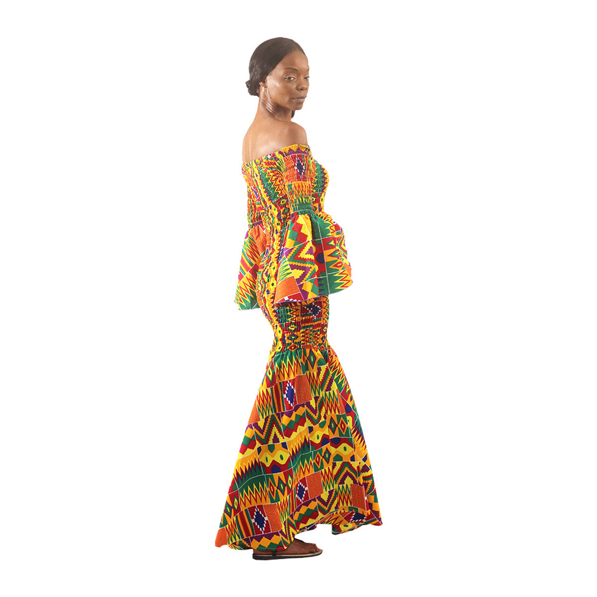 Vestido African Kente "Feito em Gana"
