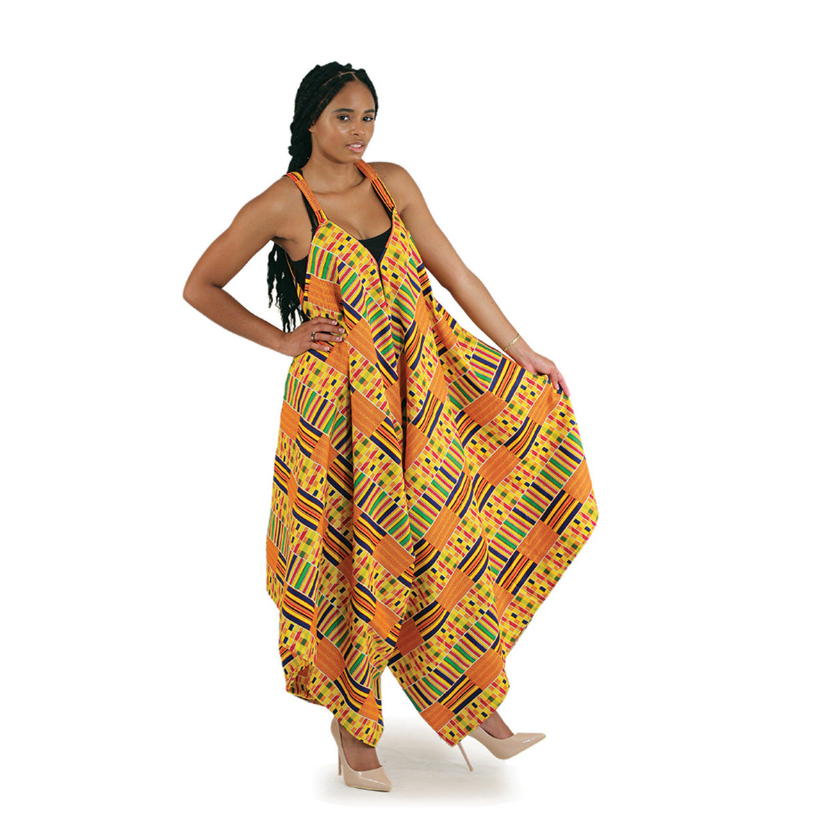Macacão Kente Palazzo