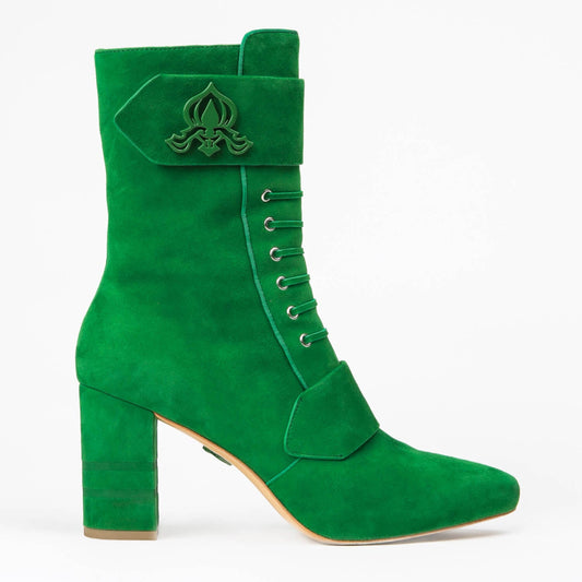 Michaela V Marta Green Suede Boots