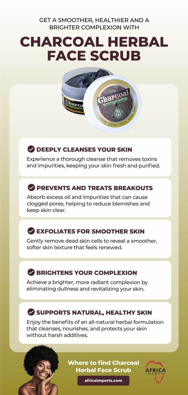 Charcoal Herbal Face Scrub - 150 g