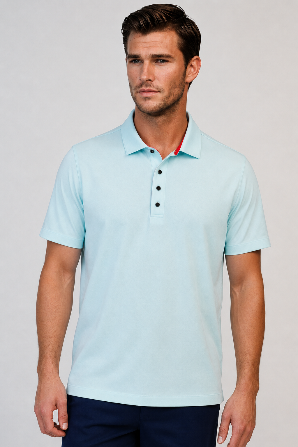 Buki Cinqo Polo Pacote com 4 - Marinho/Branco/Verde-azulado/Azul
