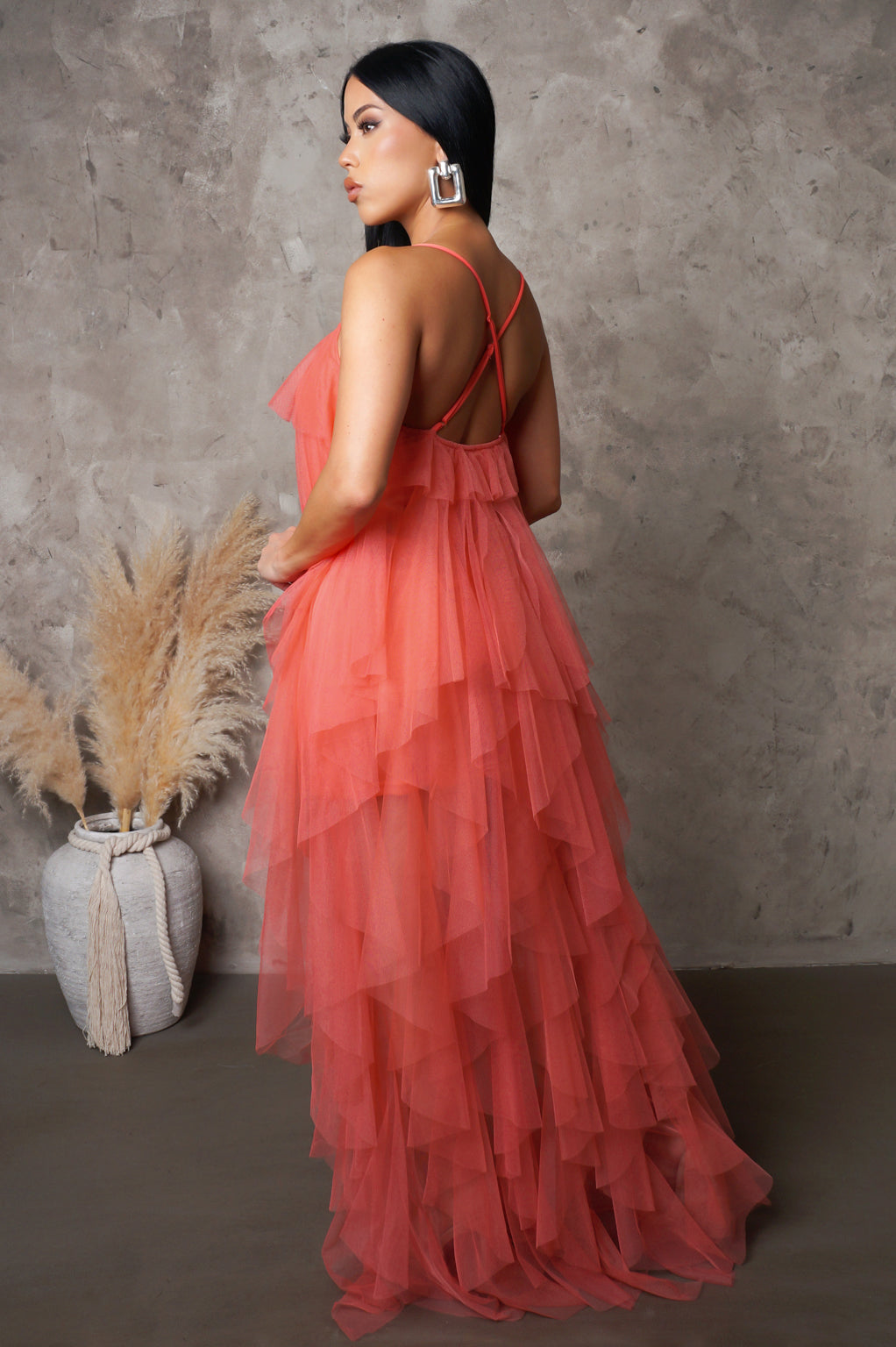 All Ruffled Up Maxi Dress