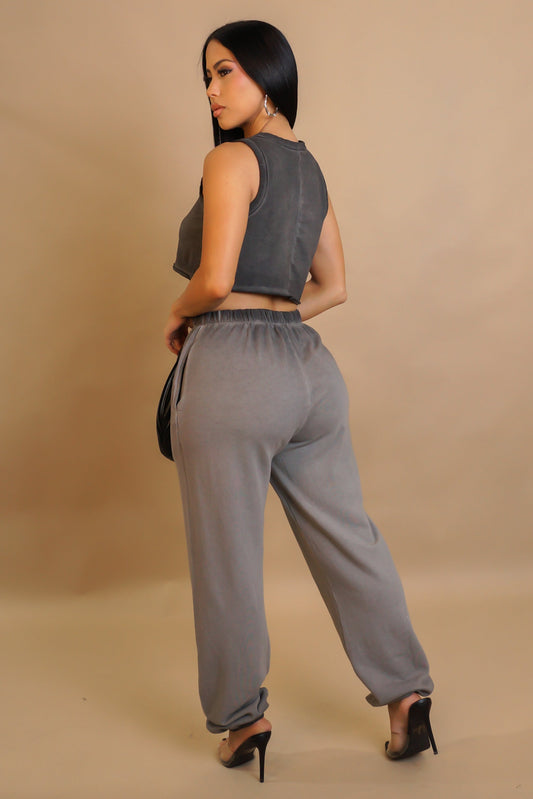 That Comfy Jogger Set- Grey
