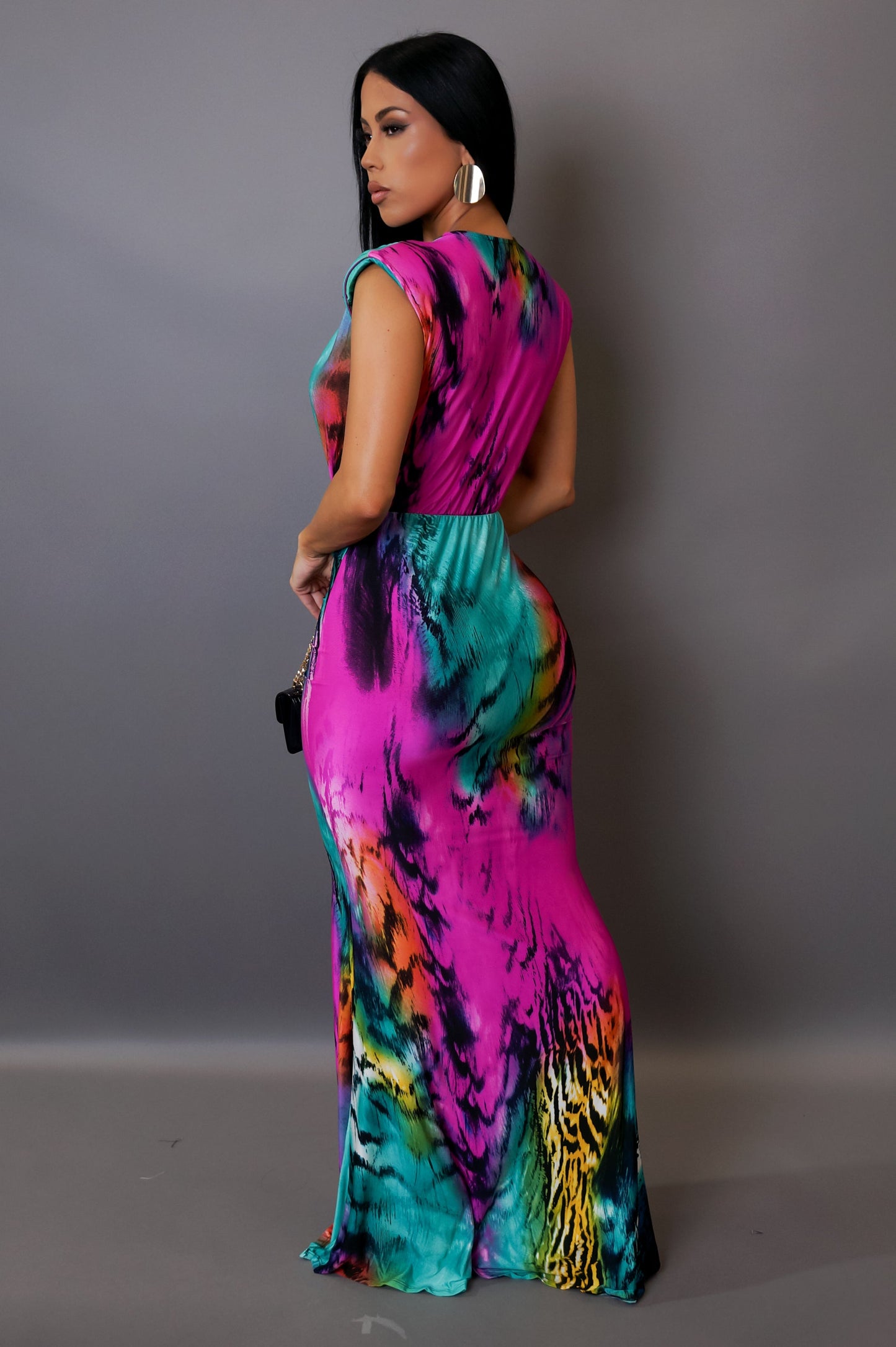 Midnight Dream Plunge Maxi Dress