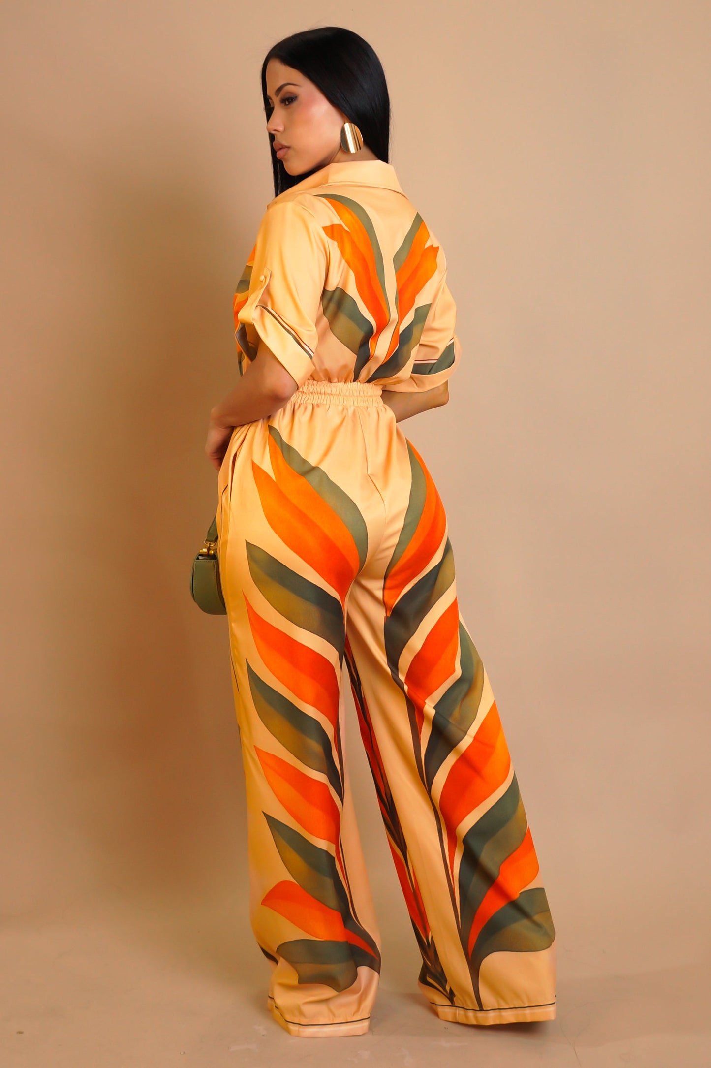 Orange Bloom Jumpsuit