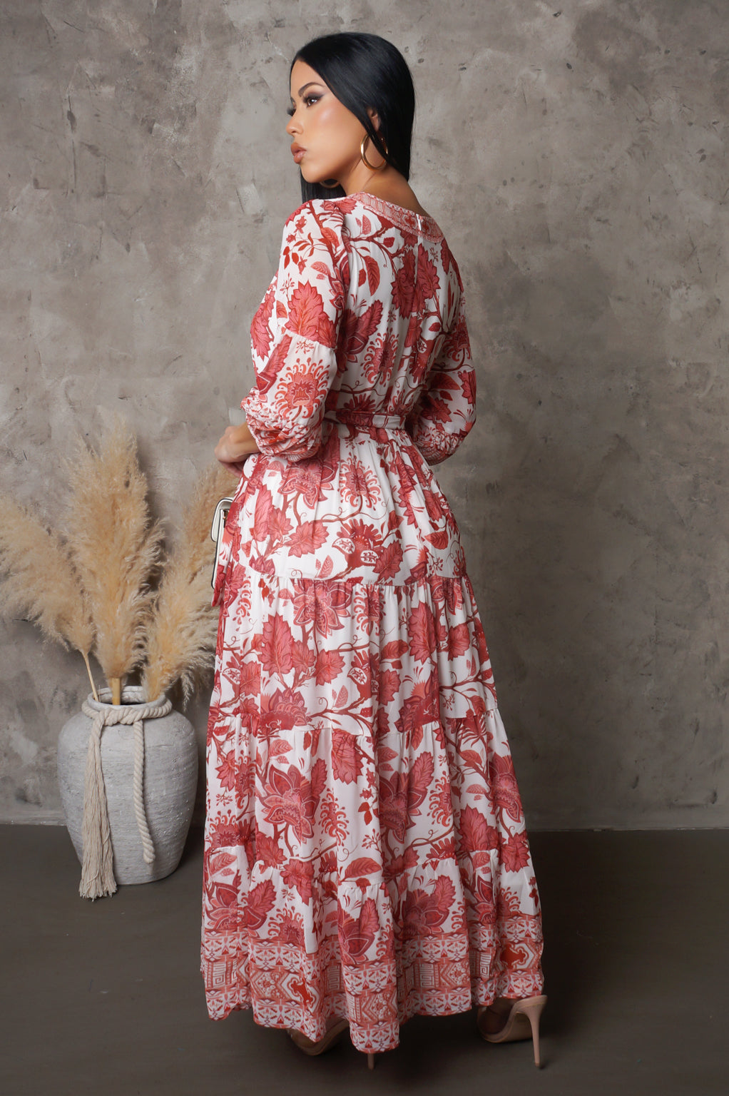 Autumn Leaves Maxi Dress