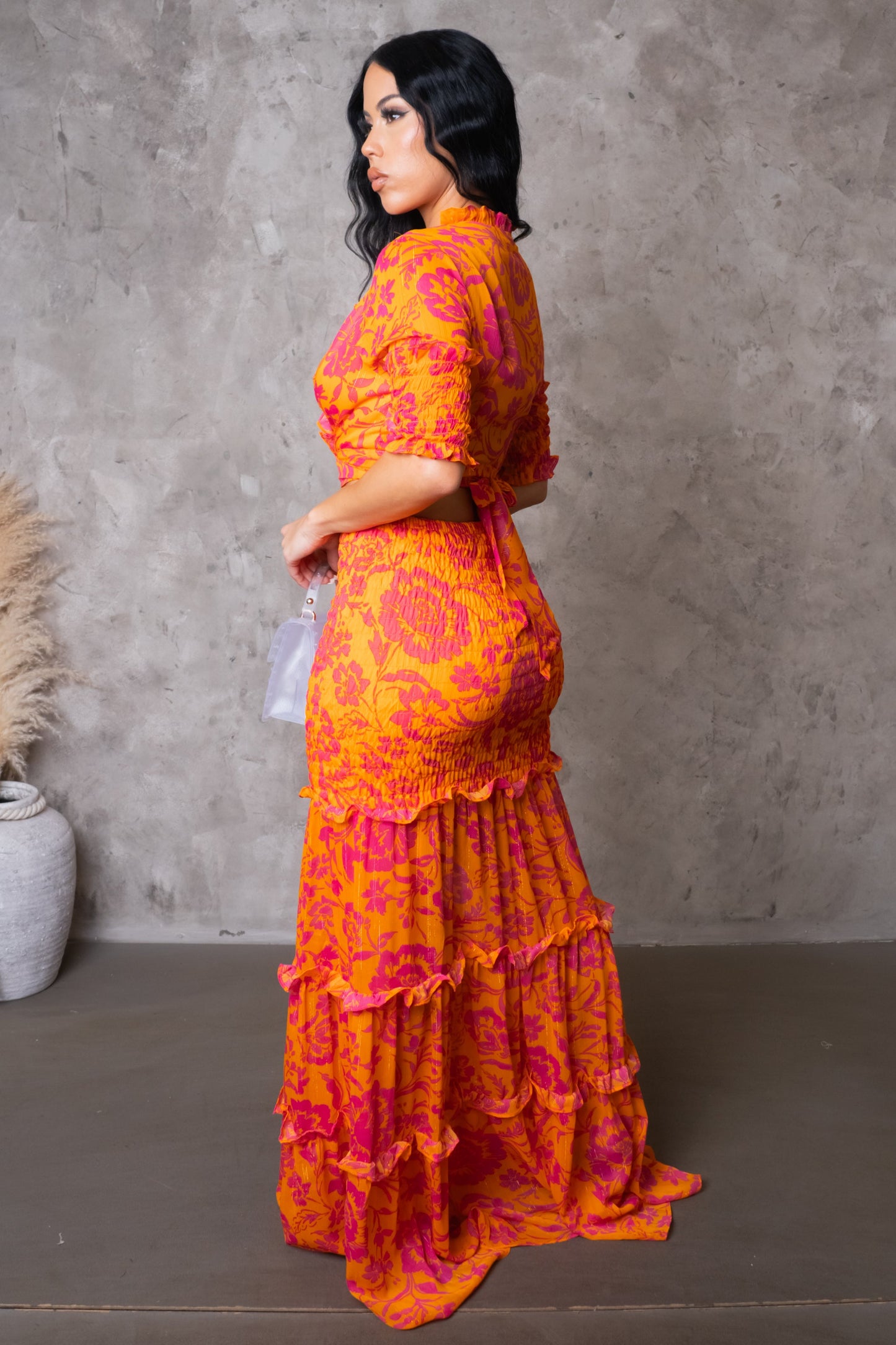 Vacation Tiered Skirt & Top Set