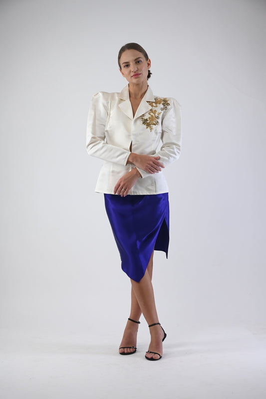 White Jacket with golden handcraft