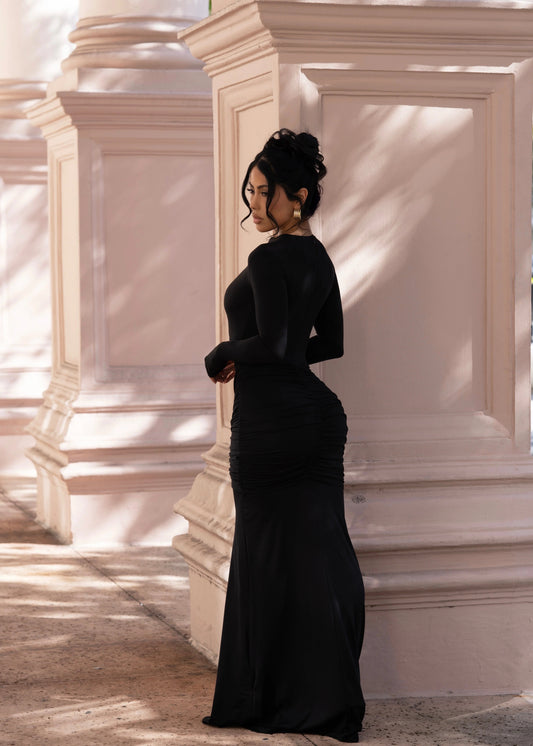 Since I've Met You Maxi Dress- Black