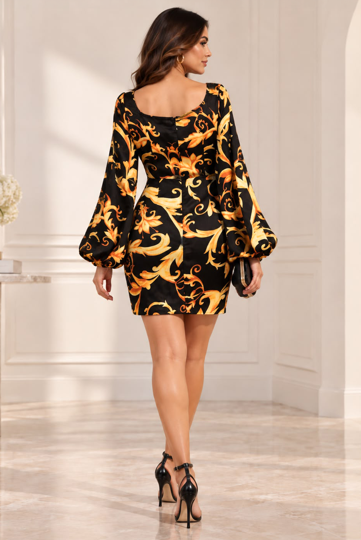 Day Dreaming Midi Dress- Yellow/Black