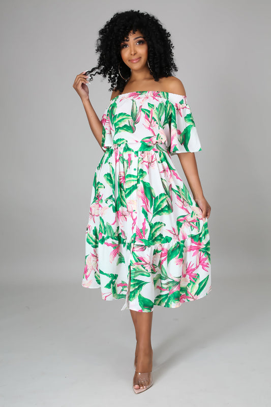 Off Shoulder Picnic Dress