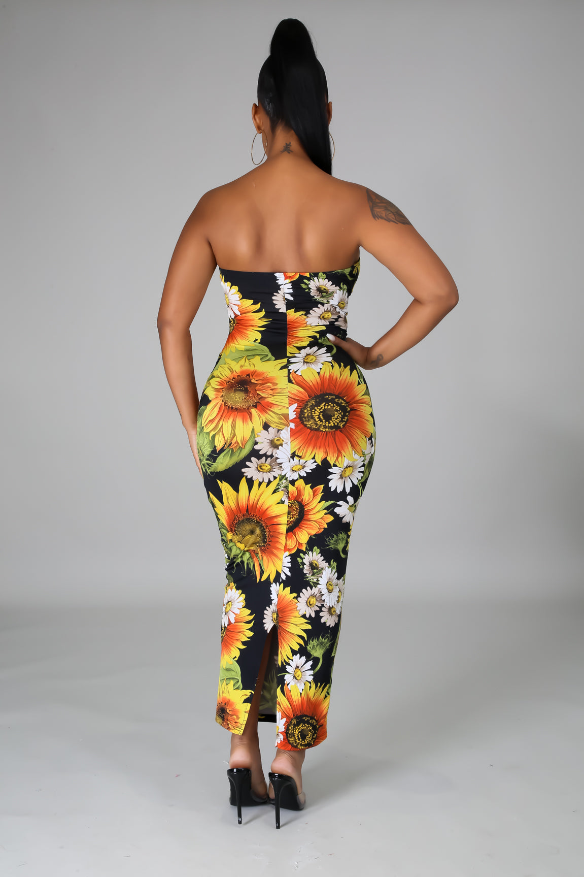 Vestido Midi Regata Girassol