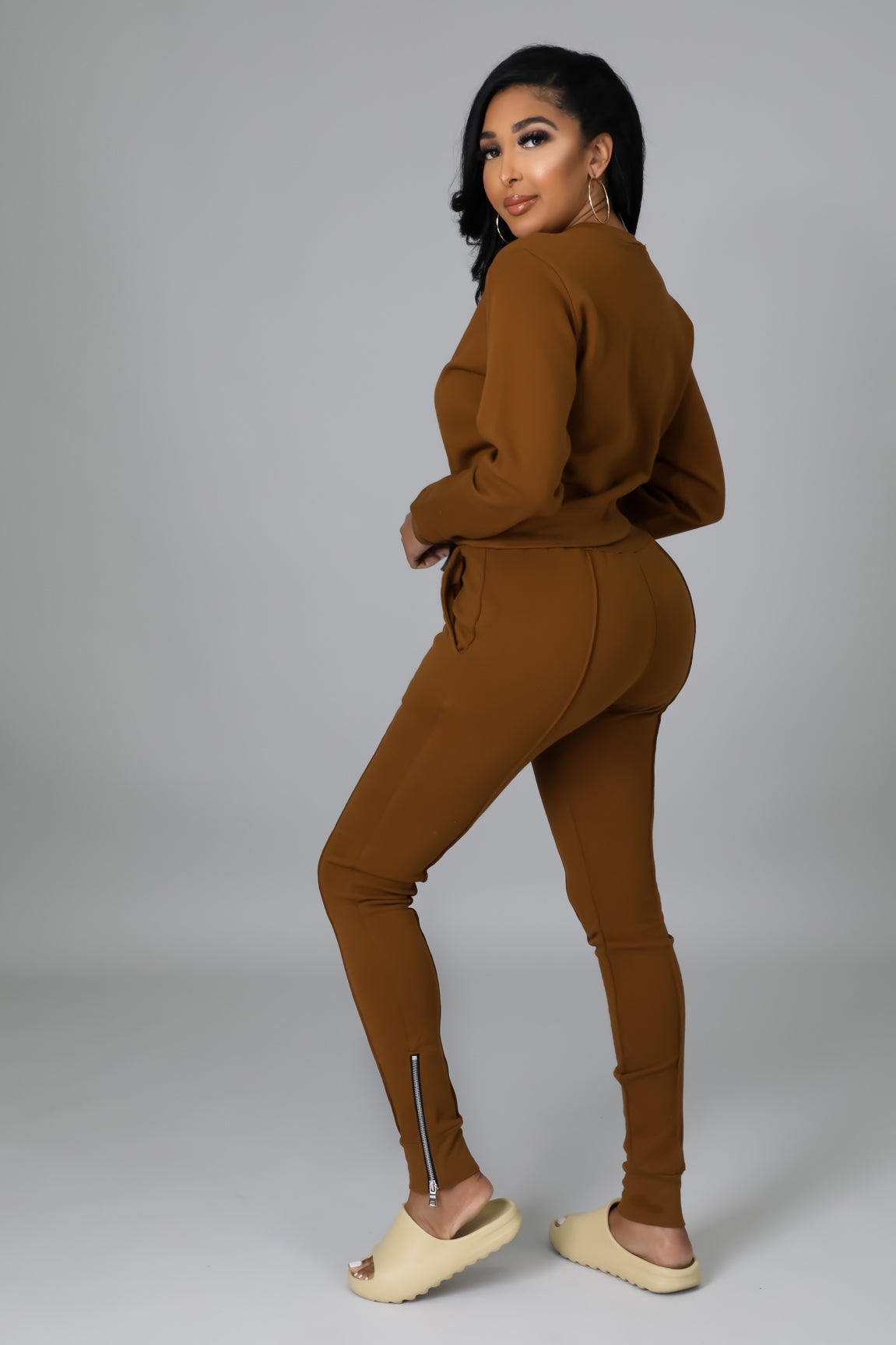 Brown Pants & Top Set