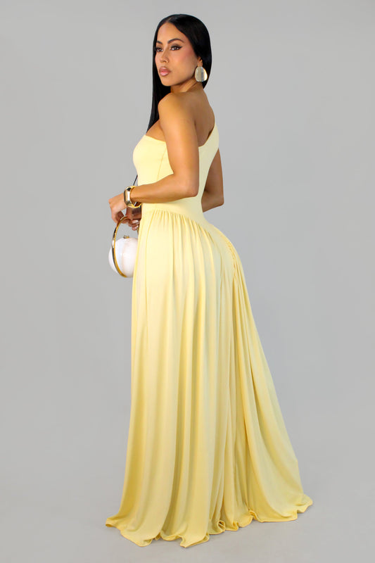 Come With Me Maxi Dress- Yellow