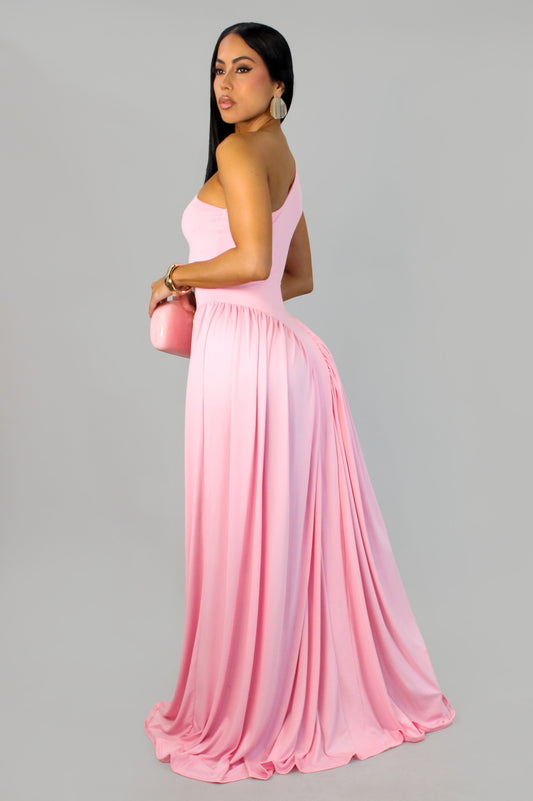 Come With Me Maxi Dress- Pink
