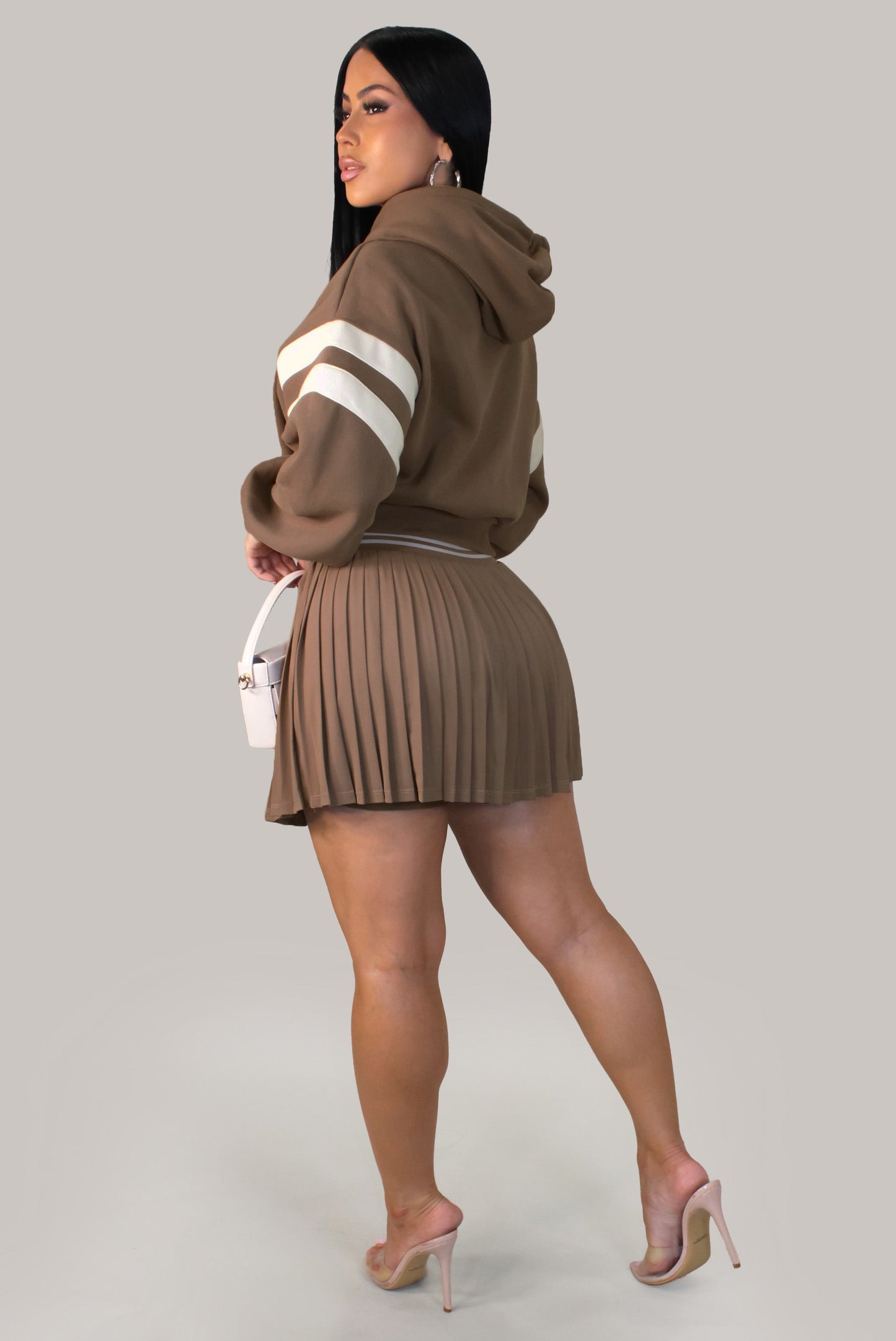 Preppy Pleated Mini Skirt- Coco