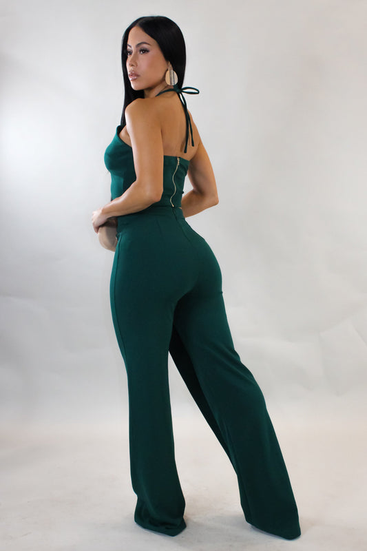 Act Up Pants & Halter Top Set- Green