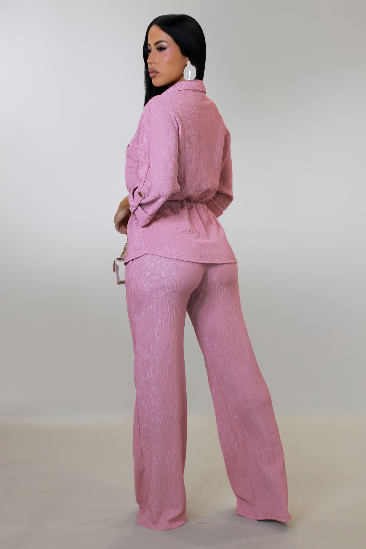 Fresh Air Pants Set- Pink