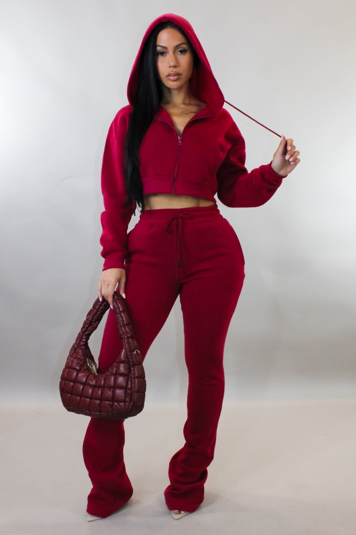 Conjunto Jogger Noites de Inverno - Bordô