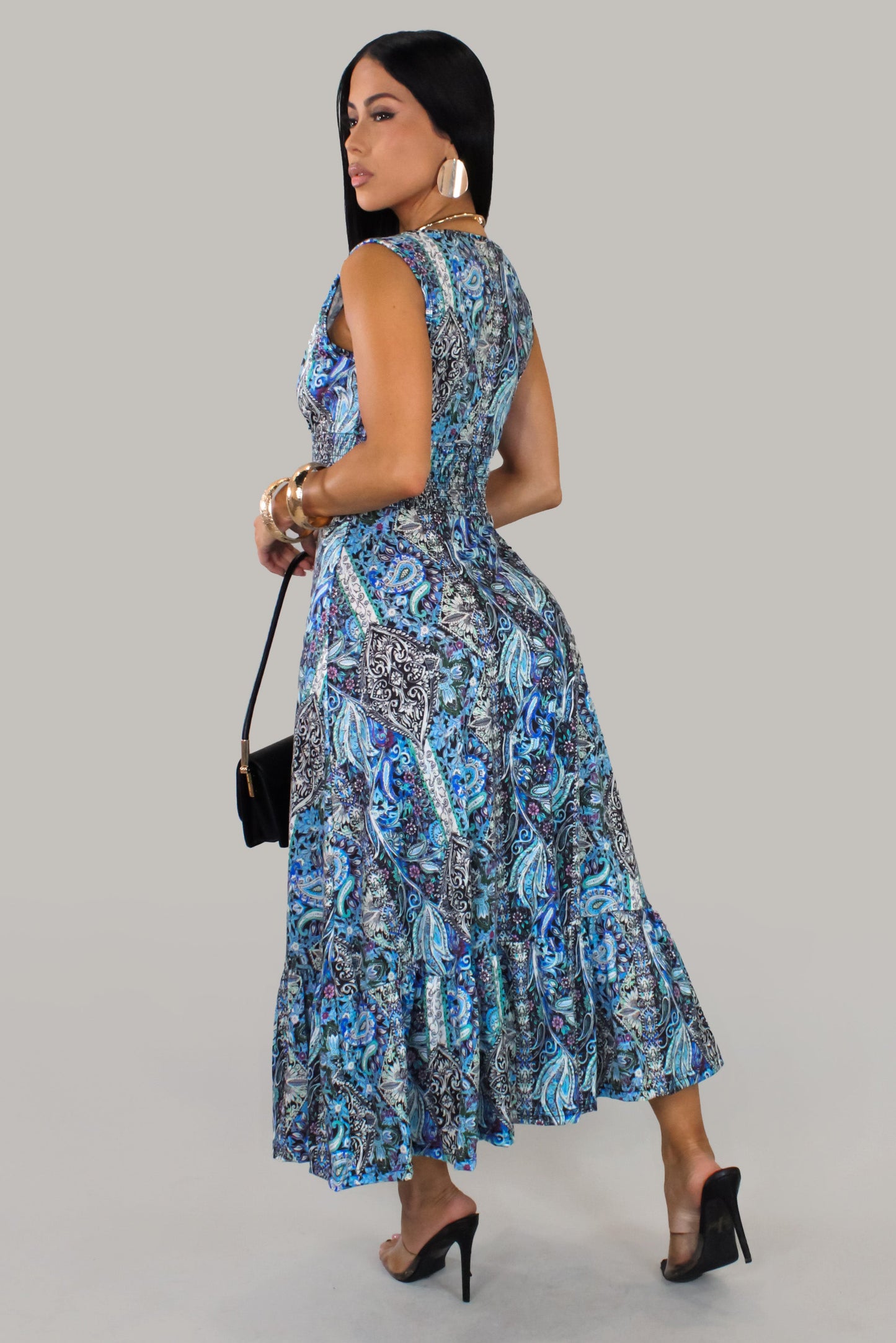 Kaleidoskopily Dress- Blue