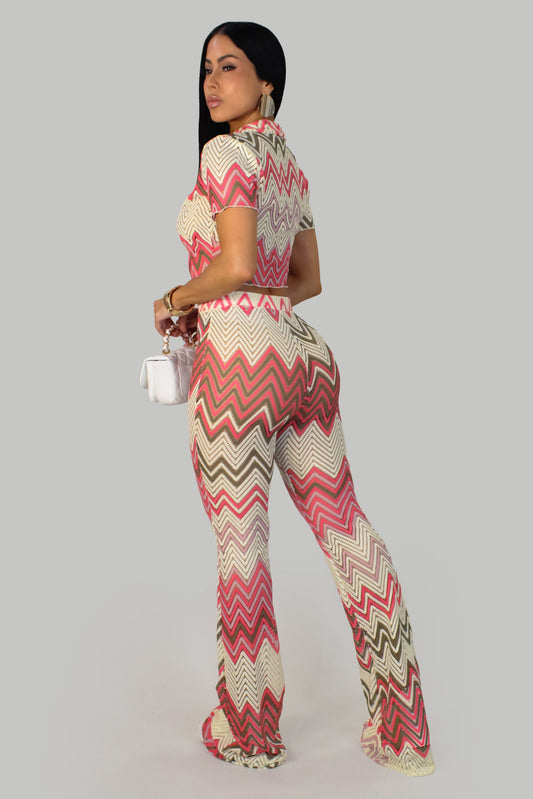 Bright Horizons Knit Pants Set- Multi