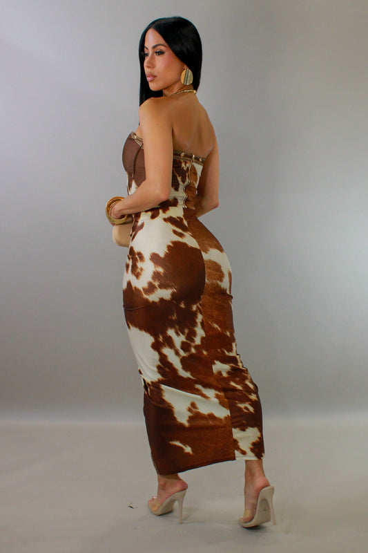 Touch of Brown Skirt Set