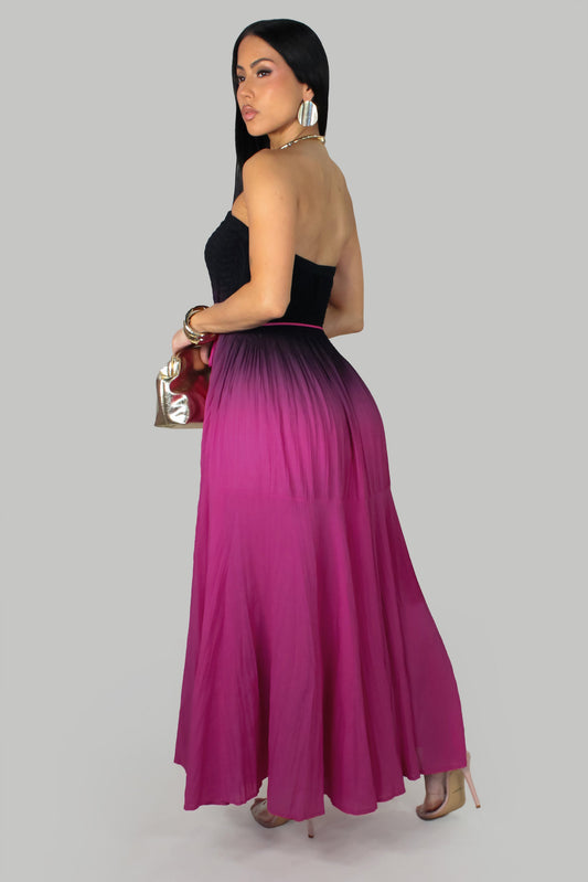 Purple Fades to Black Aura Dress