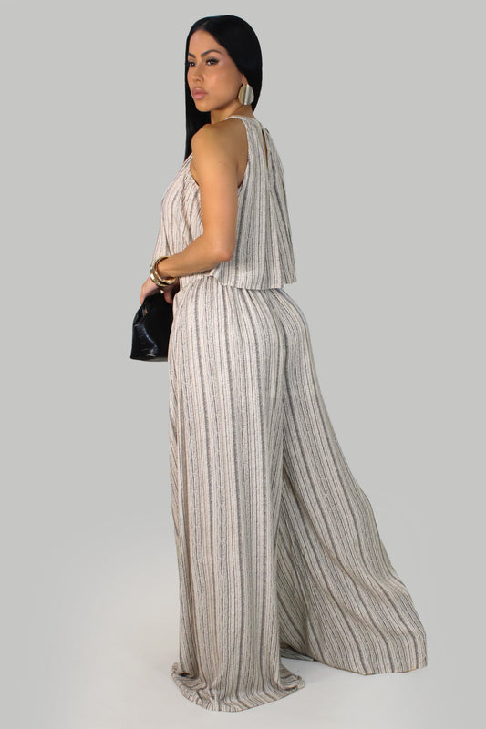 Conjunto de Calça de Linho Soho - Taupe