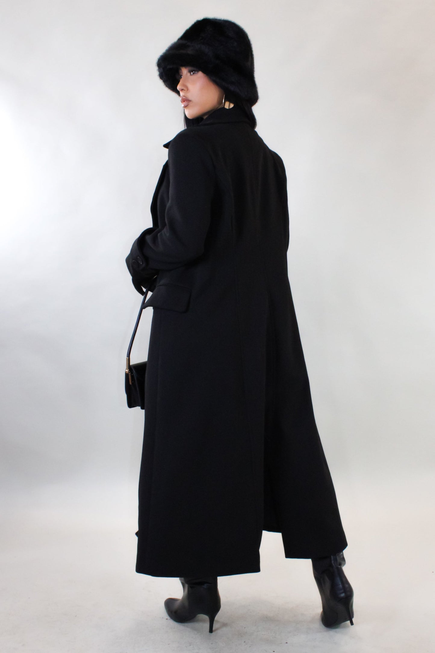 Not My Problem Long Coat- Black