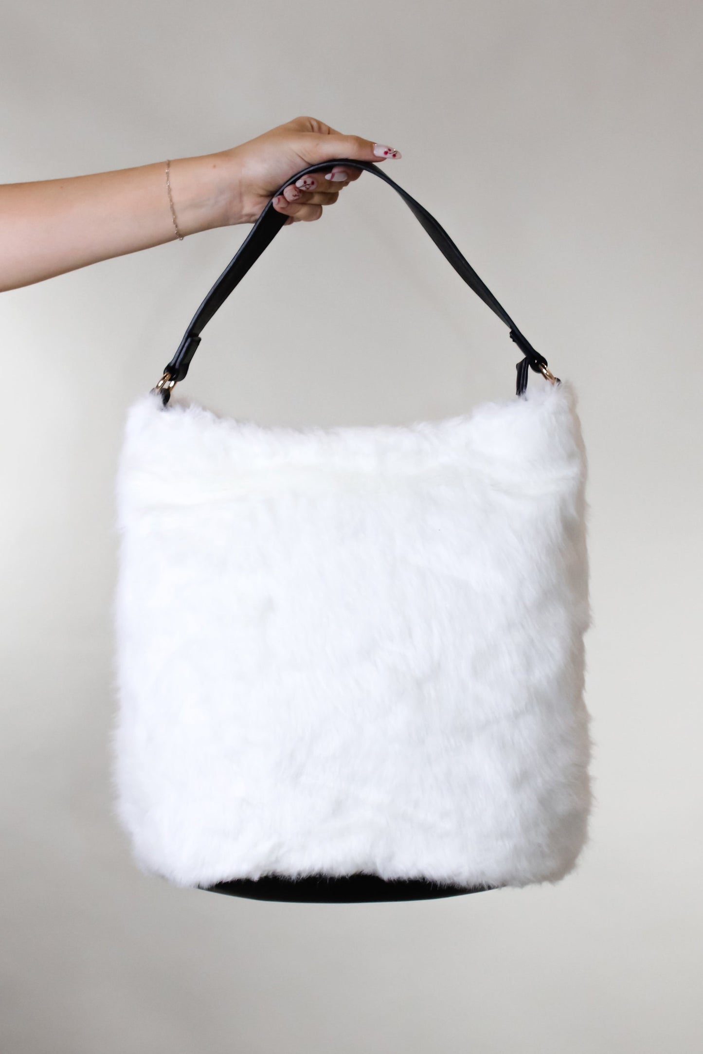 Hobo Fur Purse- White