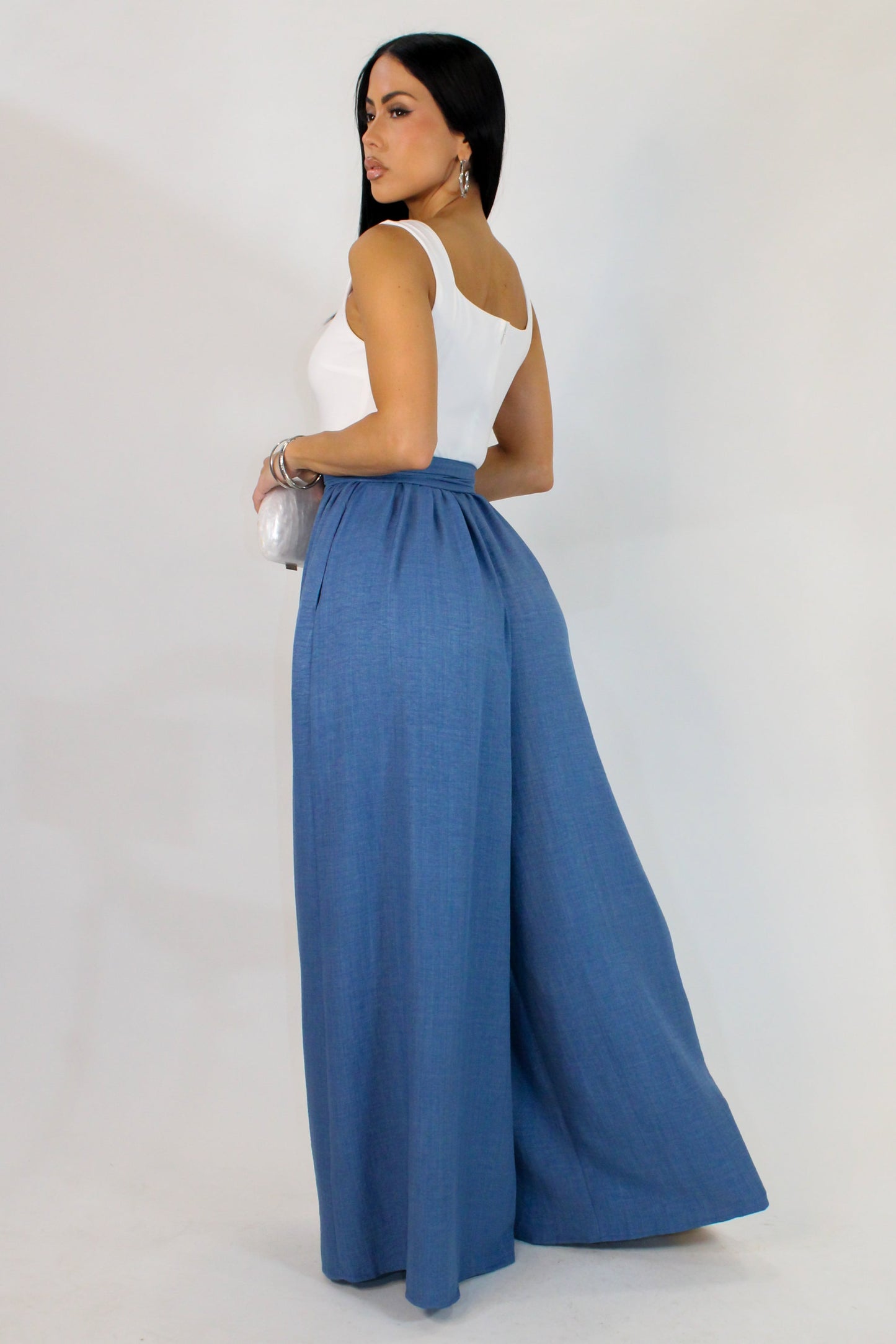 Square Neck Knit Jumpsuit