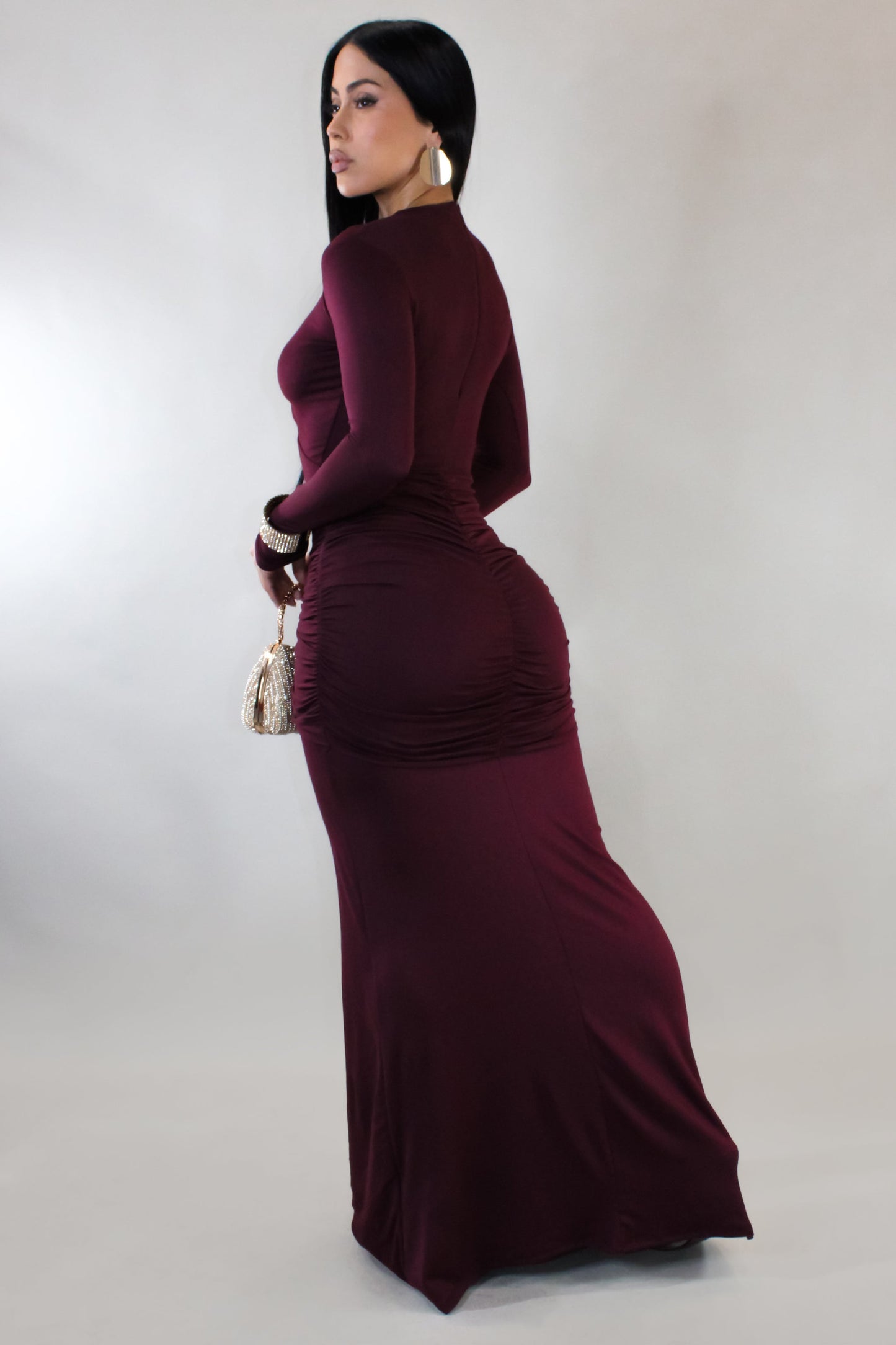 Since I've Met You Maxi Dress- Burgundy