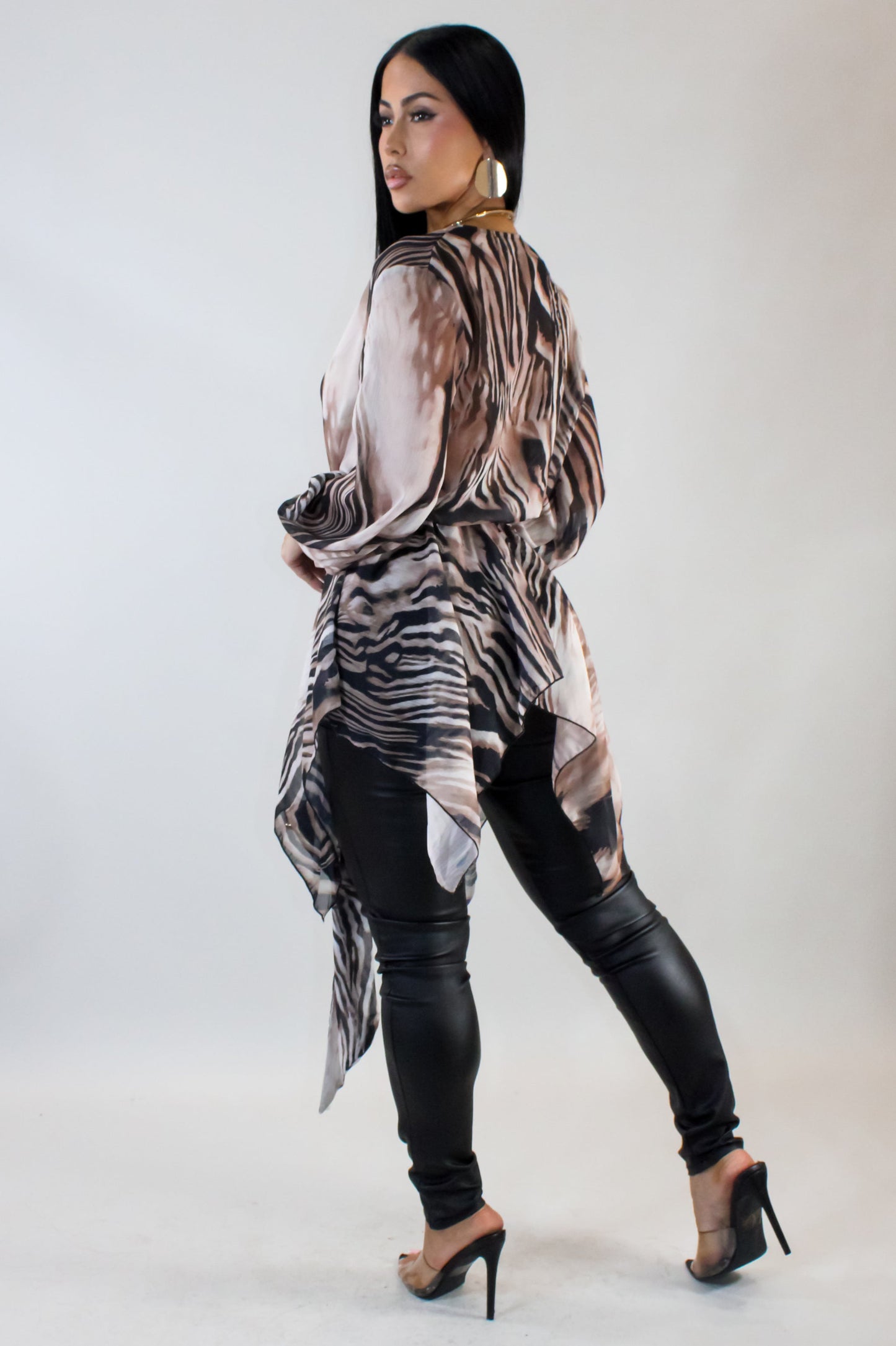 Sheer Brown Top- Brown