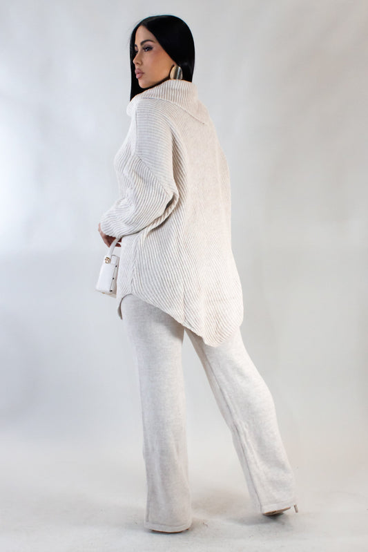 Cozy Wool & Acrylic Pants Set