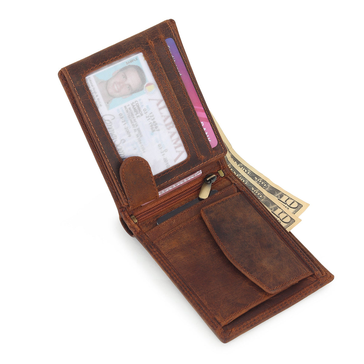 Carteira Masculina de Couro de Búfalo - Hunter