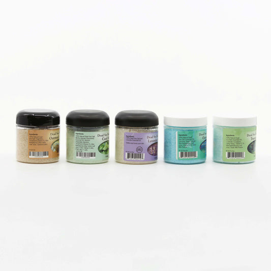 Set Of 5 Scented Dead Sea Salts - 4 oz.