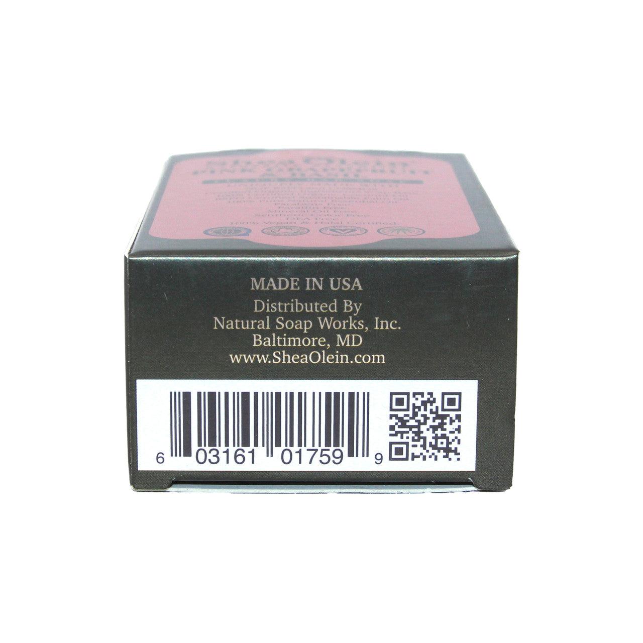 Shea Olein Luxury Bar Soap: Pink Grapefruit & Basil- 8 oz