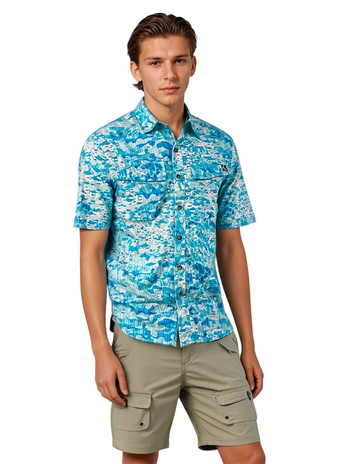 Camisa de Pesca Masculina Fishtek UV Ventilada